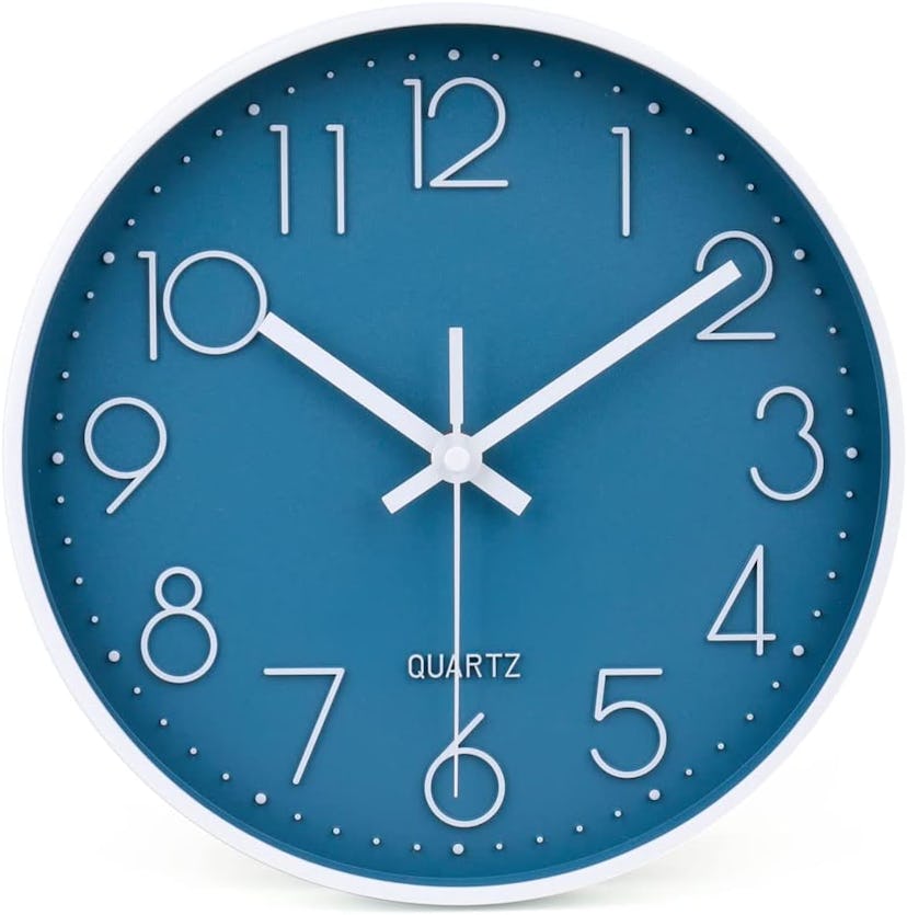10-Inch Cerulean Wall Clock