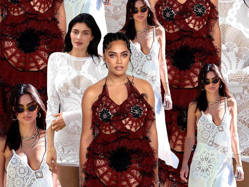 Emily Ratajkowski, Kylie Jenner, and Ayesha Curry love the doily dress.
