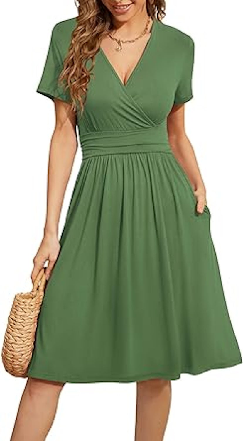 WEACZZY Faux Wrap Dress