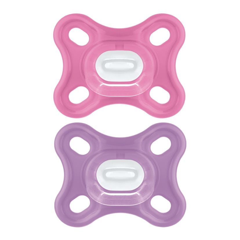 Comfort Pacifiers, 2 Pack, Assorted Colors