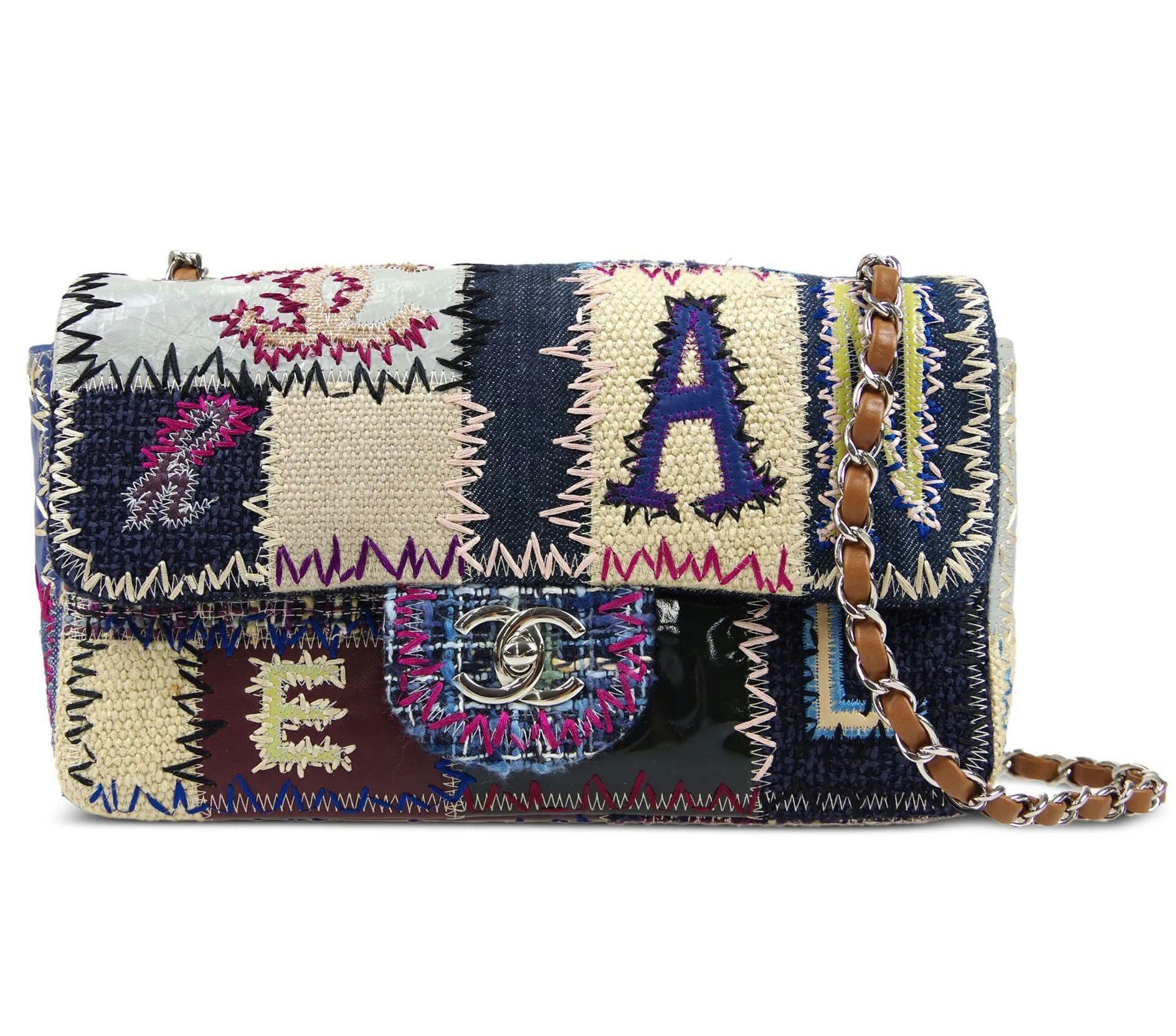 Chanel 2012 Patchwork Classic Flap Shoulder Bag