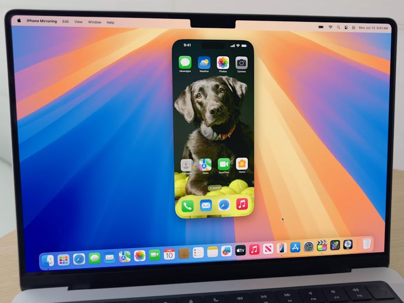 iPhone Mirroring in macOS Sequoia lets you mirror your iPhone's screen, notifications and all, right...