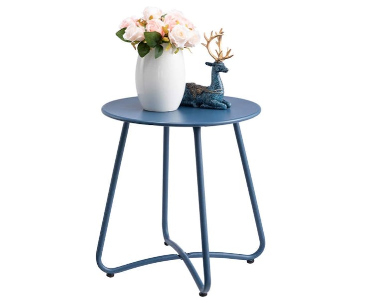 HollyHOME Round Patio Side Table