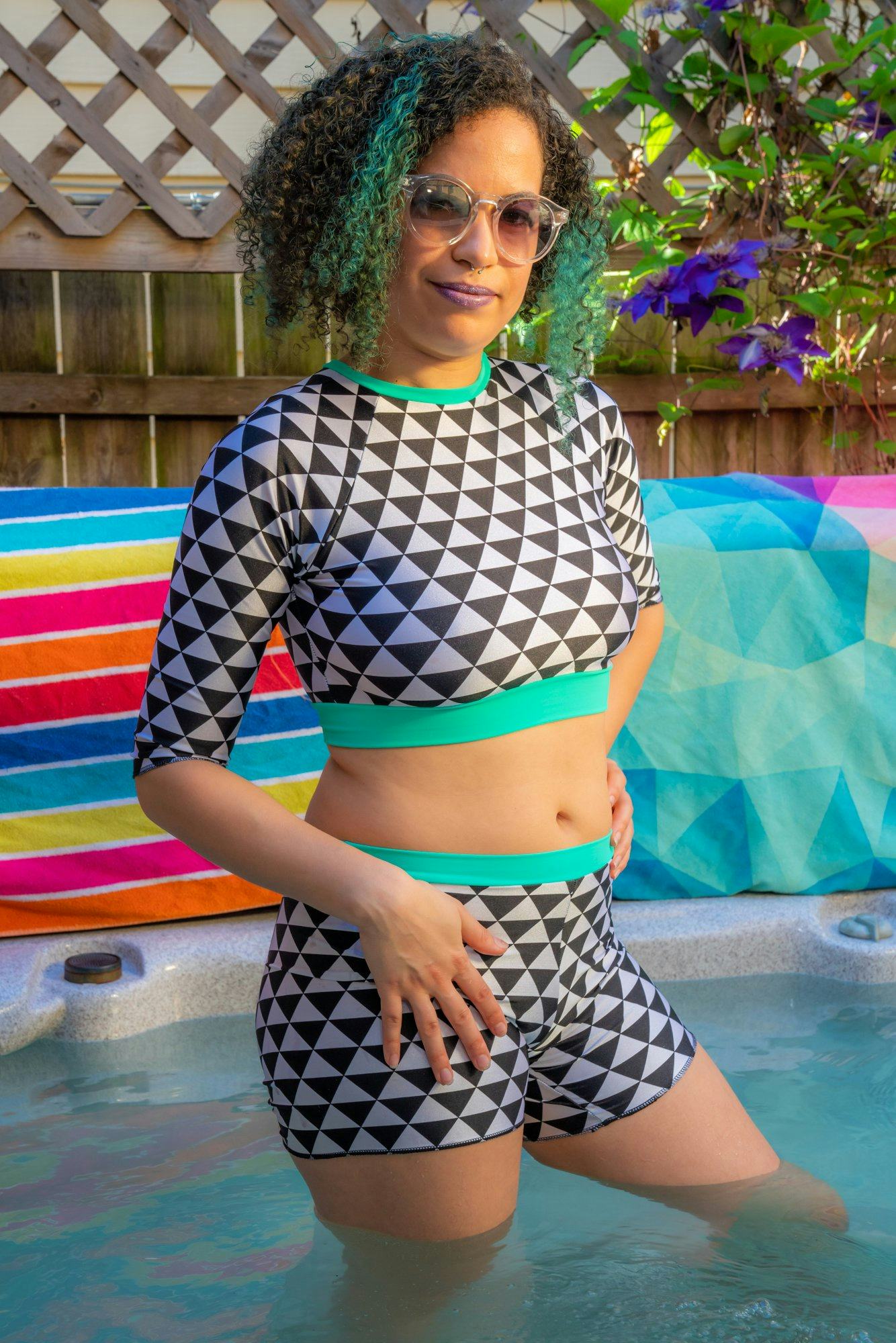 Swim Shorts With Options For Gaff And Snaps