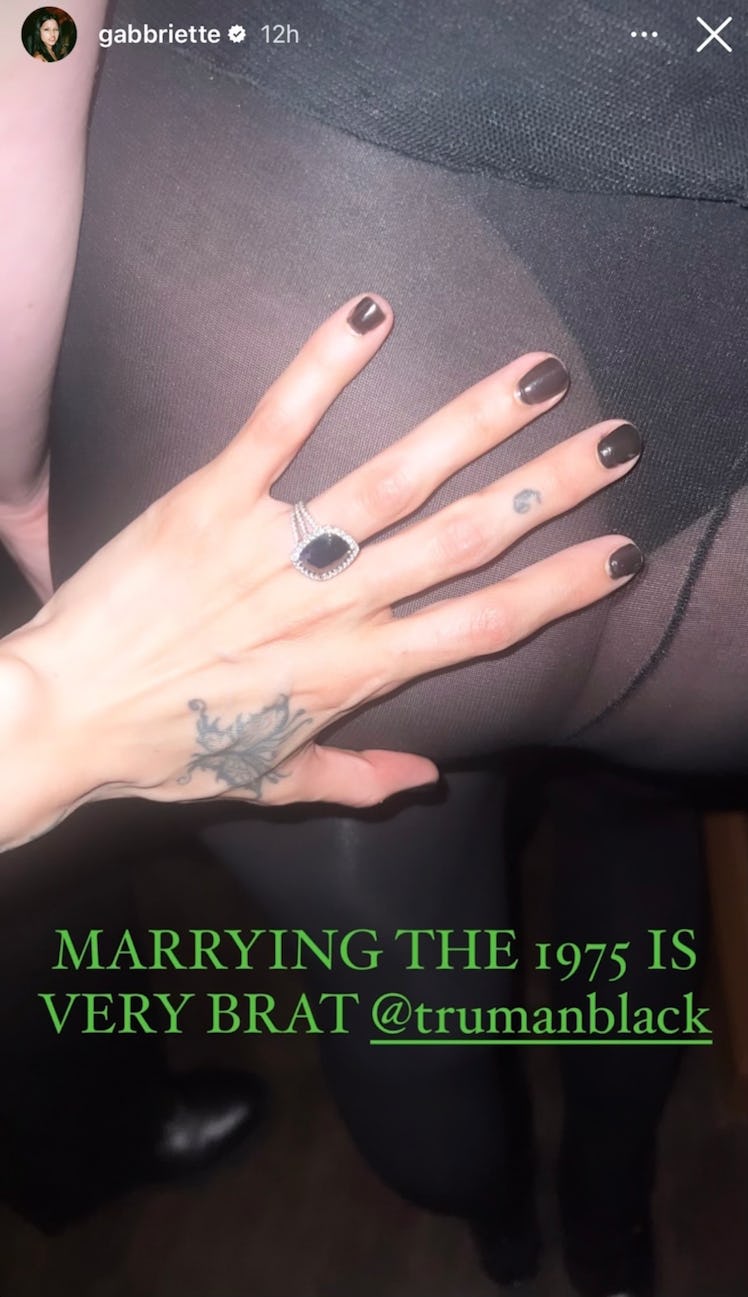 On June 11, Gabbriette and Matty Healy confirmed their engagement. 