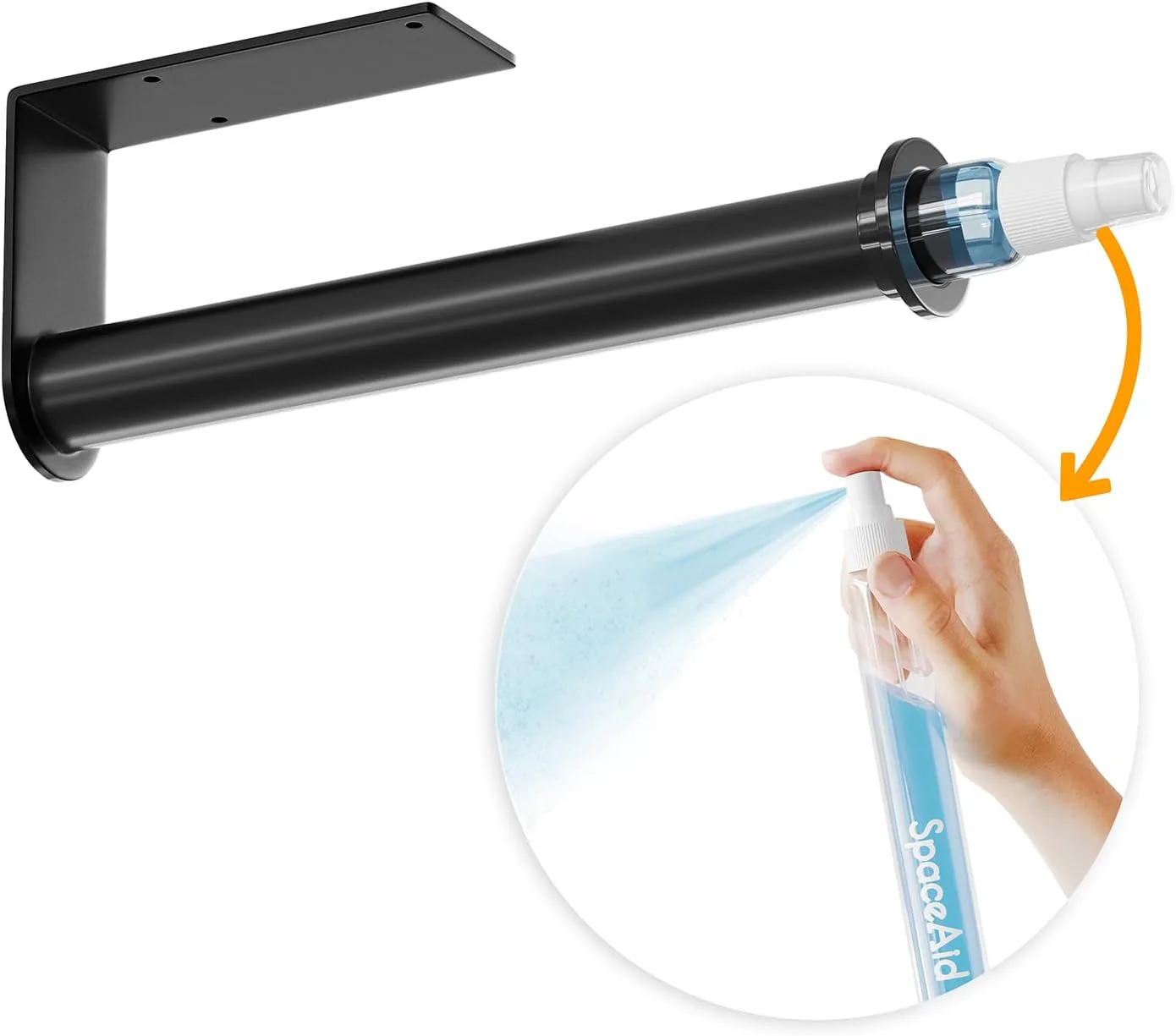 SpaceAid Spray SprayNeat Paper Towel Holder and Spray Bottle
