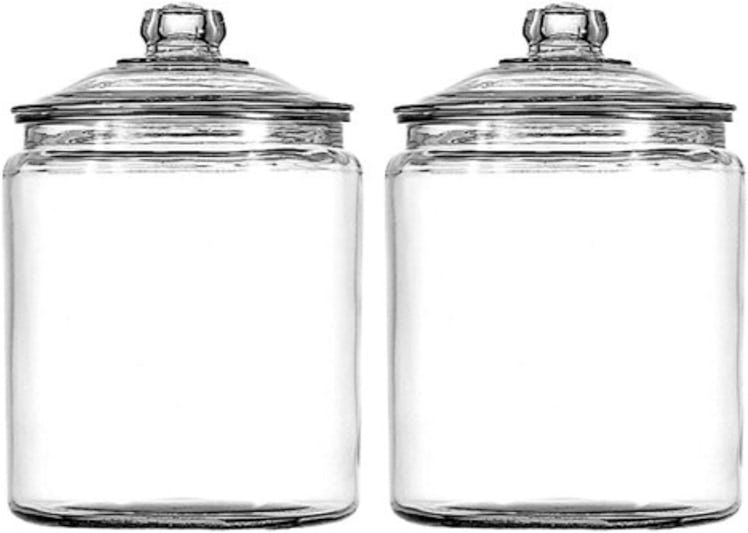 Anchor Hocking Heritage Hill 1 Gallon Glass Jars (Set of 2)