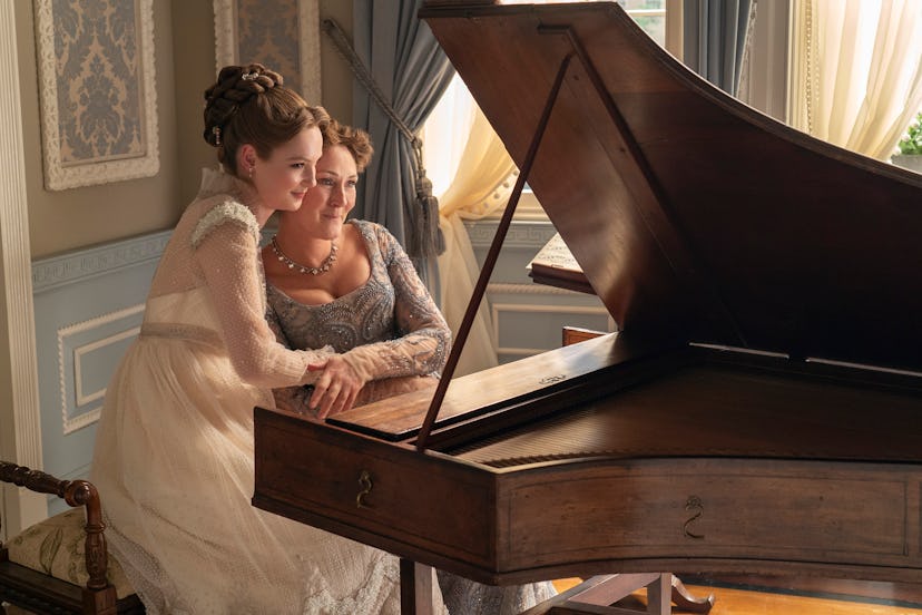 On ‘Bridgerton,’ Francesca’s Wedding Dress Was A Sheer Delight