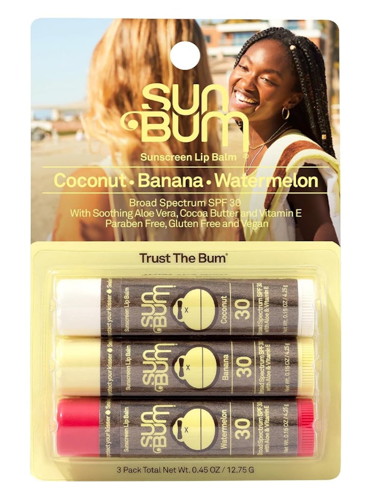 Sun Bum SPF 30 Sunscreen Lip Balm (Pack of 3)