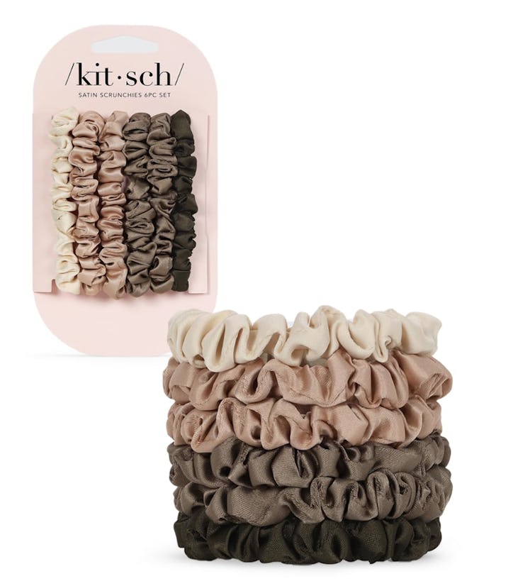 Kitsch Satin Hair Scrunchies (6 Pieces)