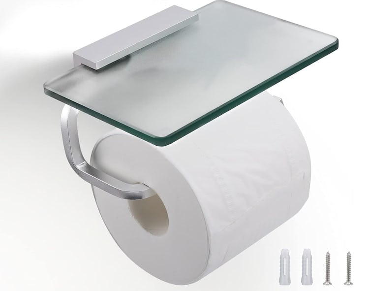 Raikedr Toilet Paper Holder with Shelf