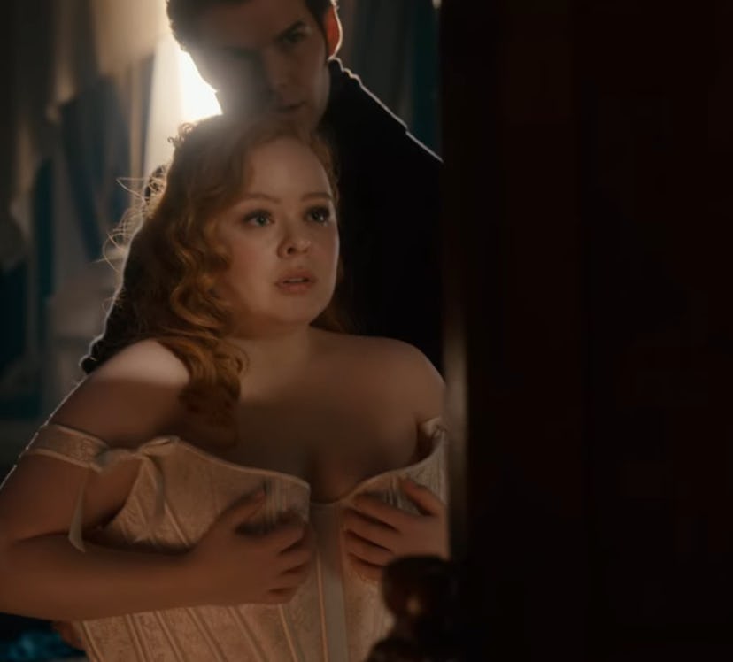 Colin and Penelope Bridgerton. Screenshot via Netflix
