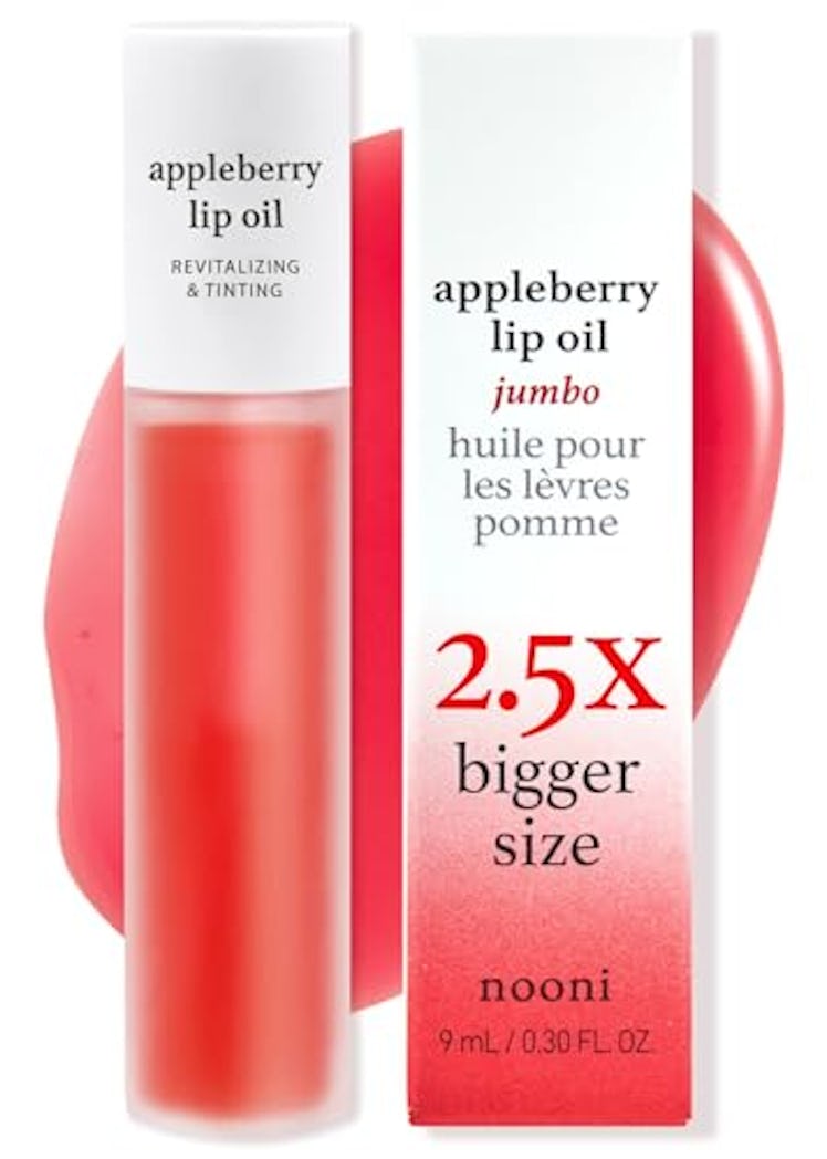 NOONI Jumbo Appleberry Lip Oil, 0.30 Fl. Oz.