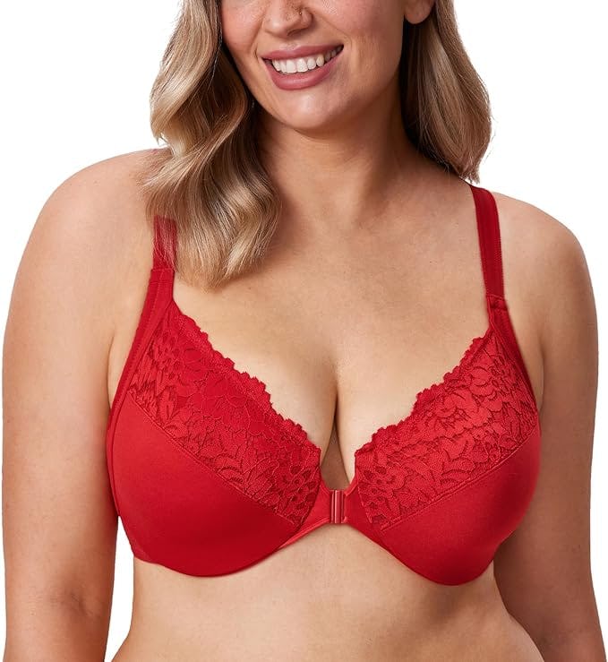 DELIMIRA Front Closure Racerback Bra