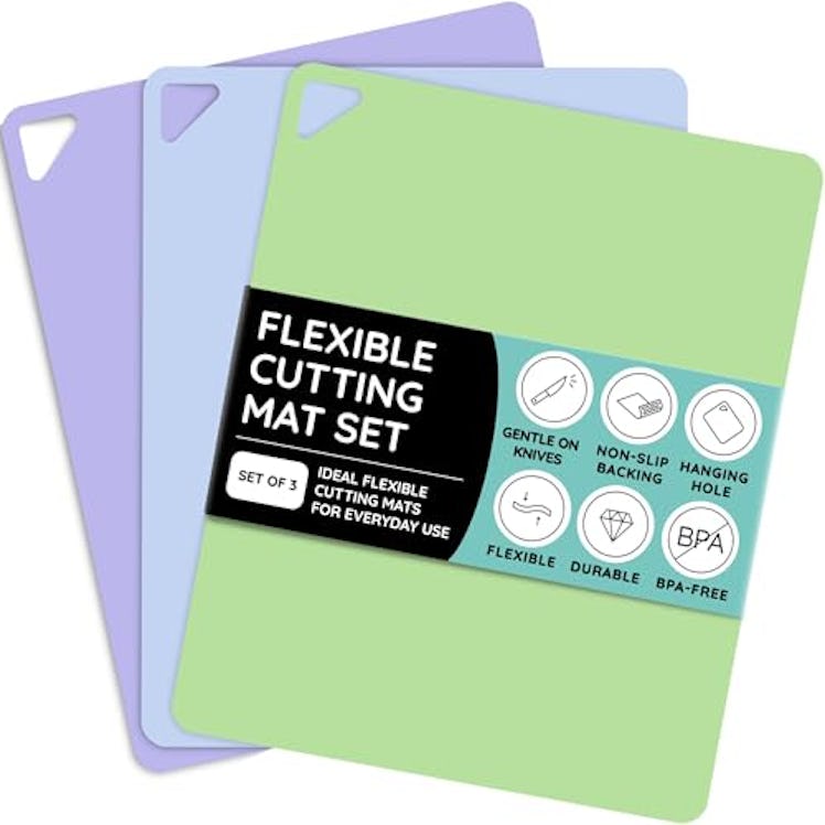 JULY HOME Extra-Thick Flexible Cutting Board (3-Pack)