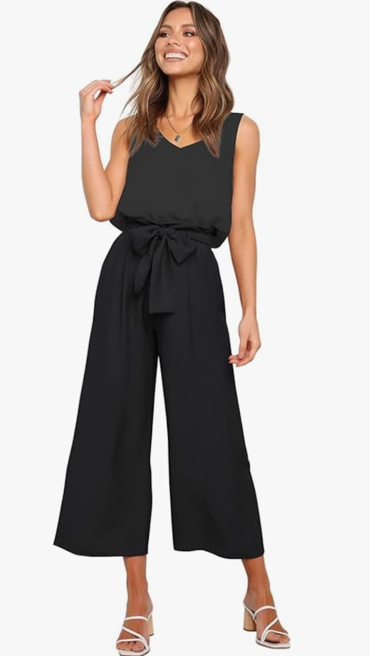 FANCYINN V Neck Tank Top & Wide Leg Pants Set (2-Piece)