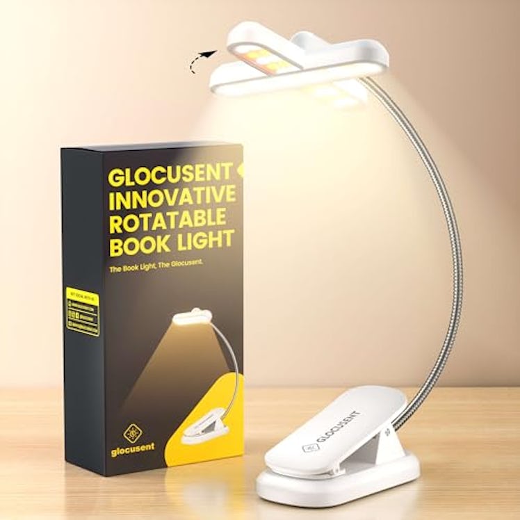 Glocusent Rotatable Book Light 