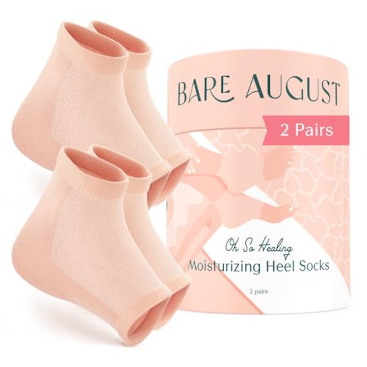 Bare August Oh So Healing Moisturizing Heel Repair Socks