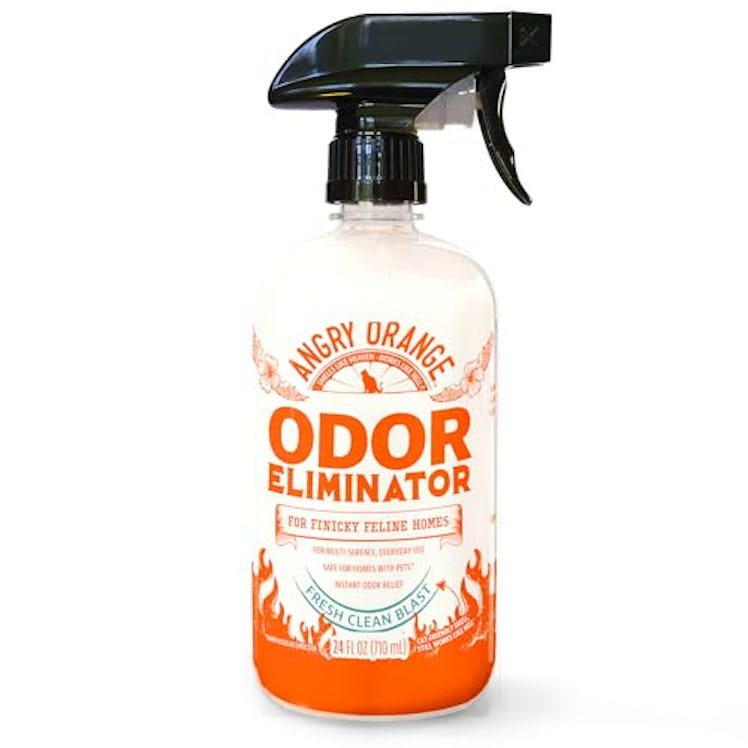 Angry Orange Pet Odor Eliminator for Strong Odor - Enzyme Deodorizer for Home Odor - Dog or Cat Pee ...