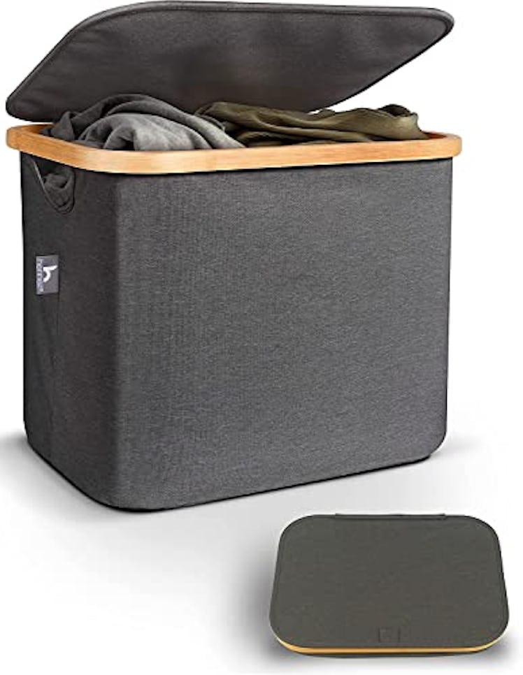 Lonbet Small Laundry Hamper With Lid Cover