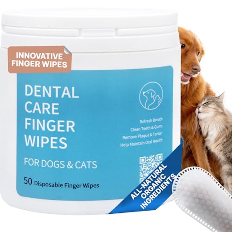 Spanielbuns Dog Dental Wipes (50-Pack)