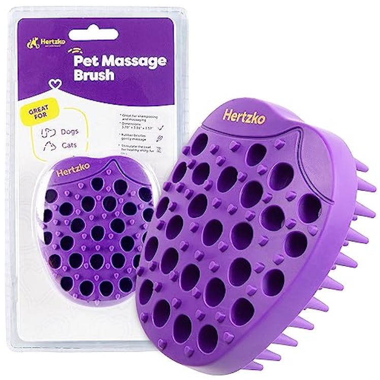 Hertzko Pet Bath & Massage Brush