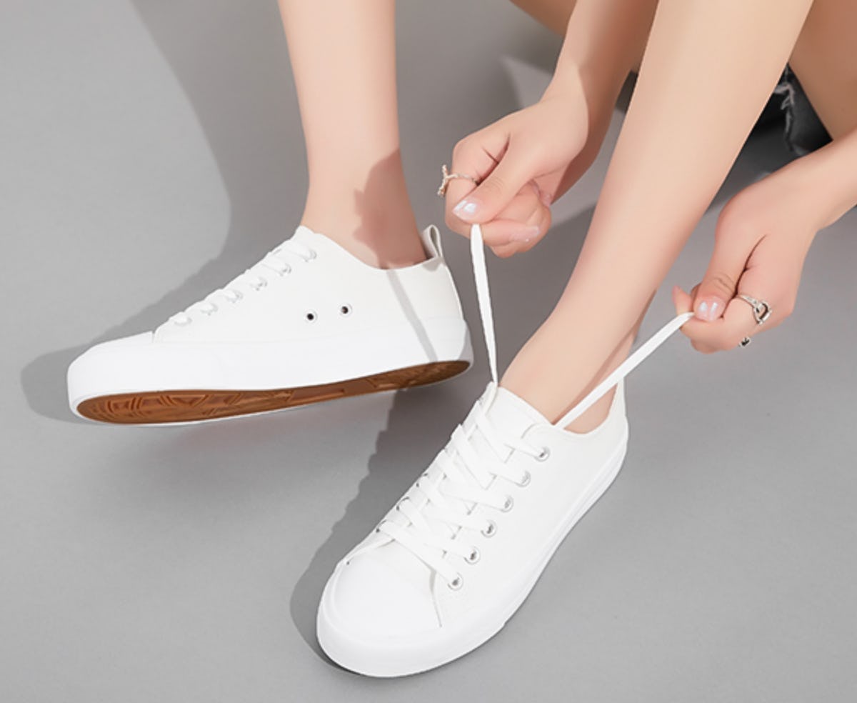 FRACORA Low Top Faux Leather Sneakers