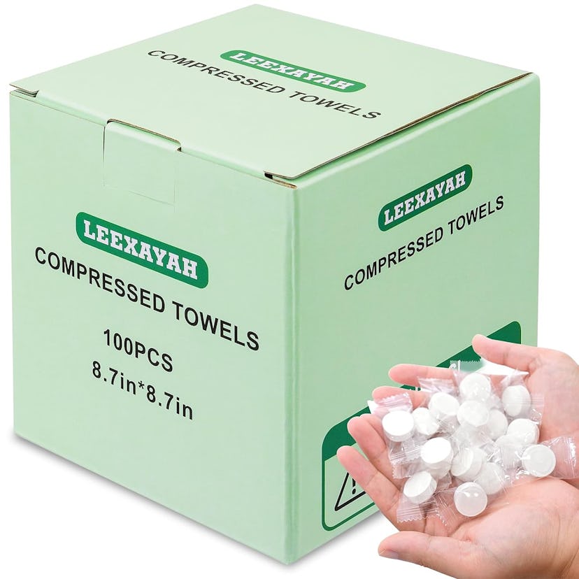 leexayah Compressed Towel Tablets (100-Pack)