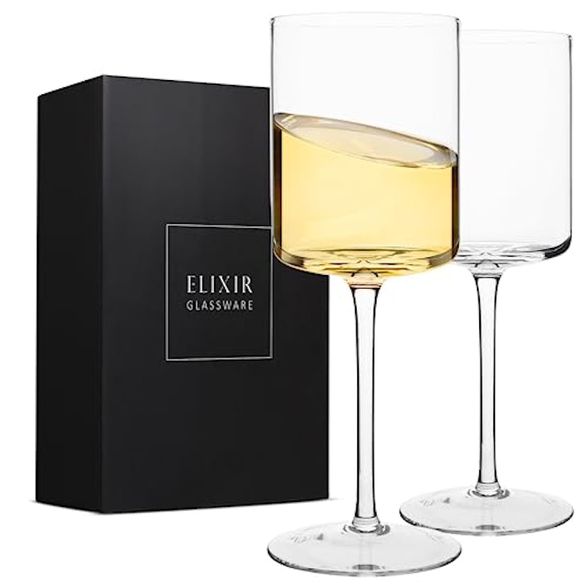 ELIXIR GLASSWARE Crystal Wine Glasses (2-Pack)