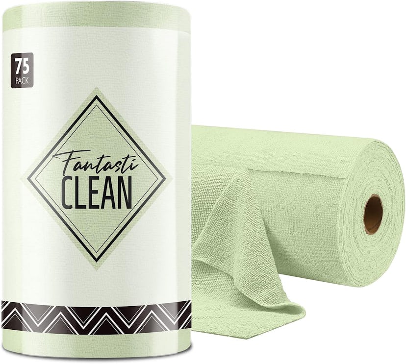 Fantasticlean Microfiber Cleaning Cloth Roll (75-Pack)