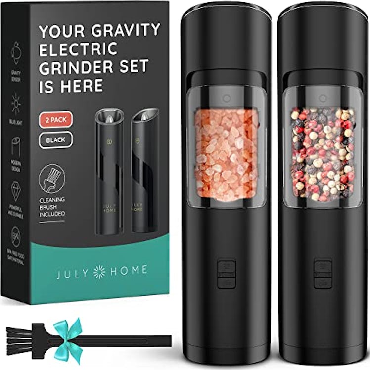 Gravity Electric Salt and Pepper Grinder Set