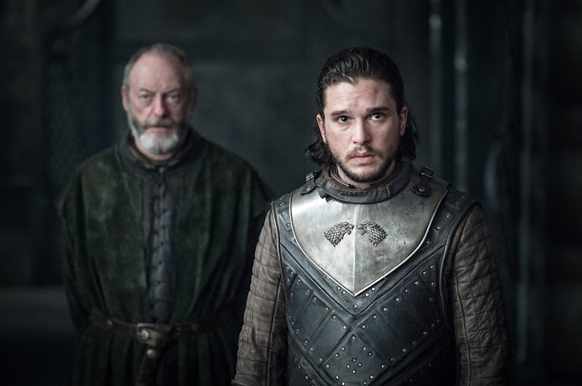 Liam Cunningham and Kit Harington in Game of Thrones. ‘HOTD’ Season 2: Who Is Torrhen Stark?