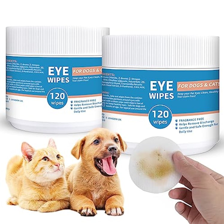 Yibesi Dog and Cat Eye Wipes (240 Count) 