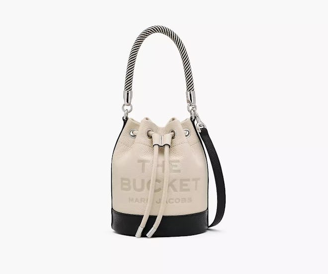 The Colorblock Leather Bucket Bag