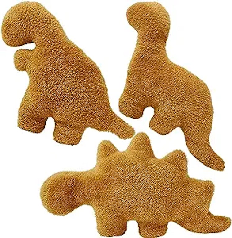 Aucess Dino Chicken Nugget Pillows (Set Of 3)