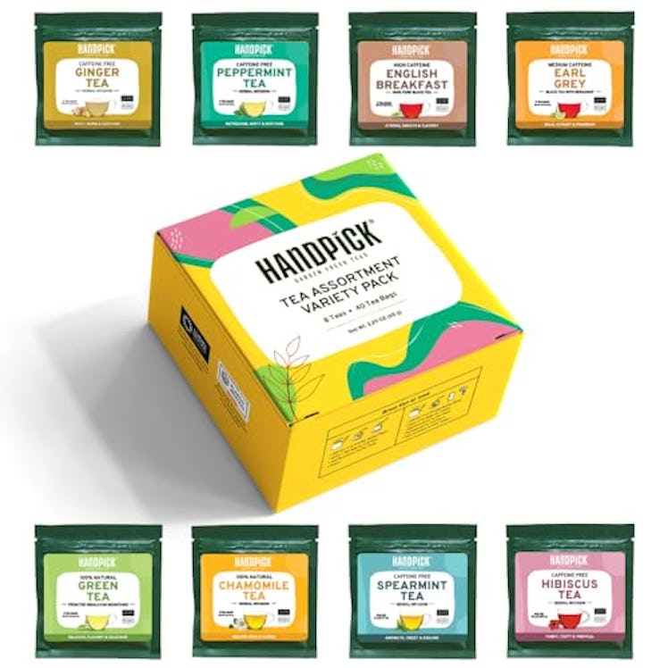 HANDPICK Assorted Tea Sampler Gift Set (40 Tea Bags)