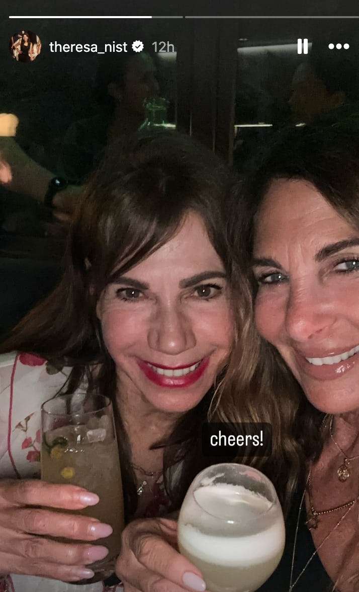 Theresa Nist and Leslie Fhima from &lsquo;The Golden Bachelor.'