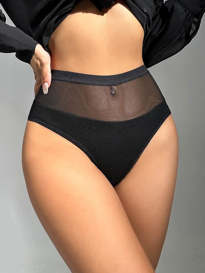 Milumia High Waist Mesh Panties