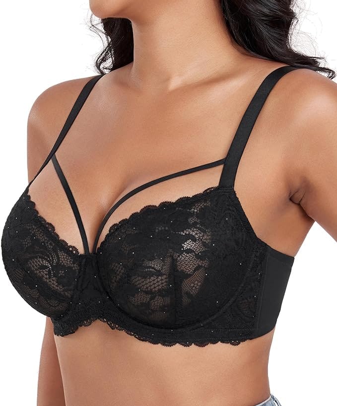 HACI Strappy Unlined Lace Underwire Bra