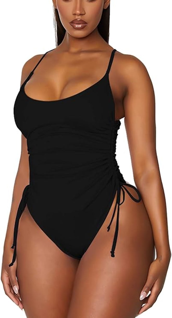 Viottiset Ruched High Cut One Piece Swimsuit 