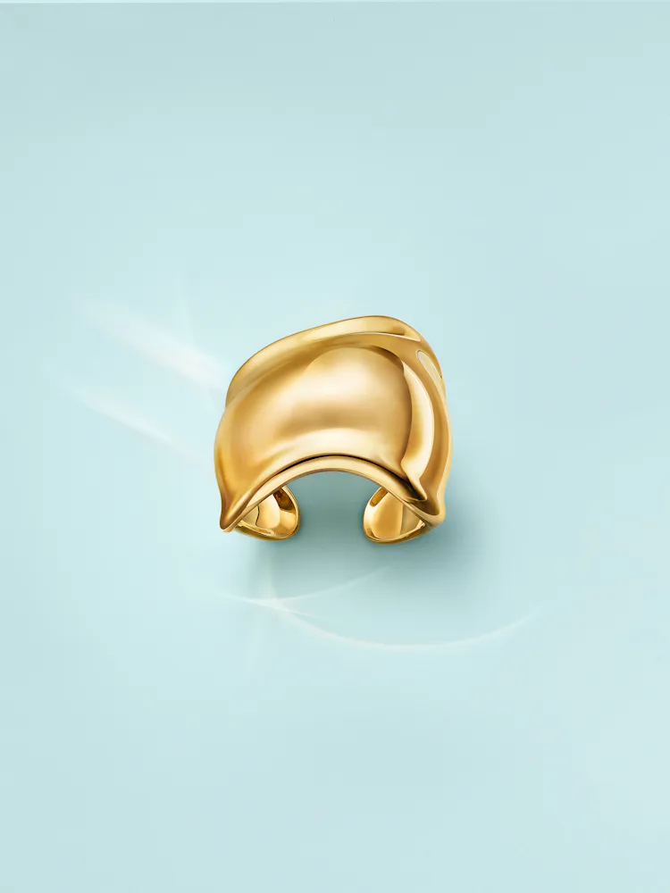 Tiffany & Co. Elsa Peretti kemik ve çatallı yüzükler