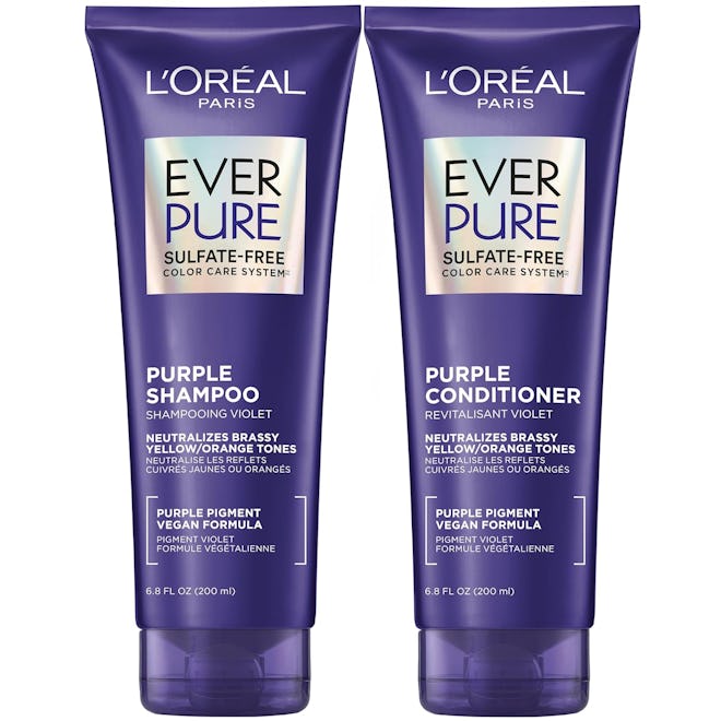 L’Oreal Paris EverPure Brass Toning Purple Shampoo and Conditioner Set