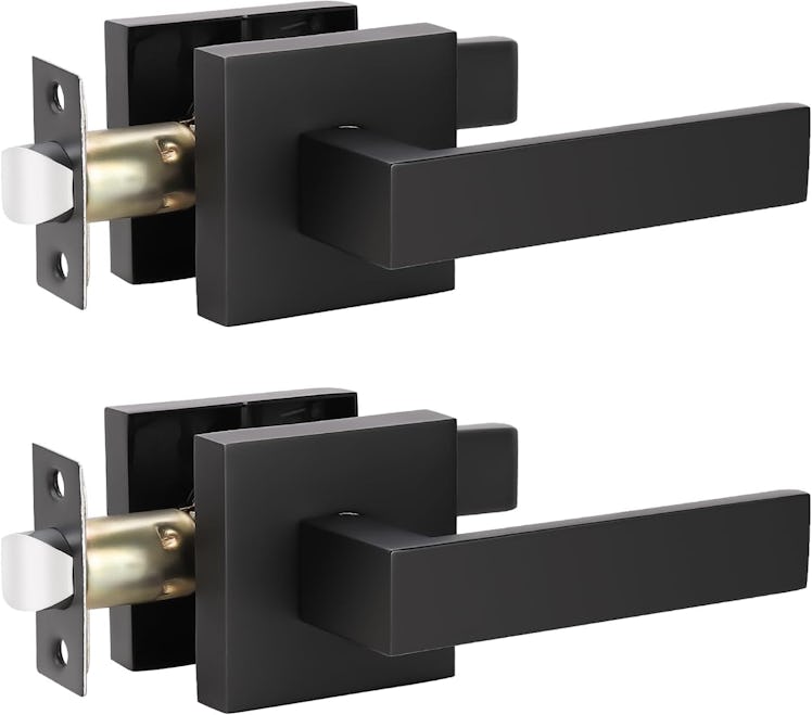 KNOBWELL Matte Black Door Handles (2-Pack)