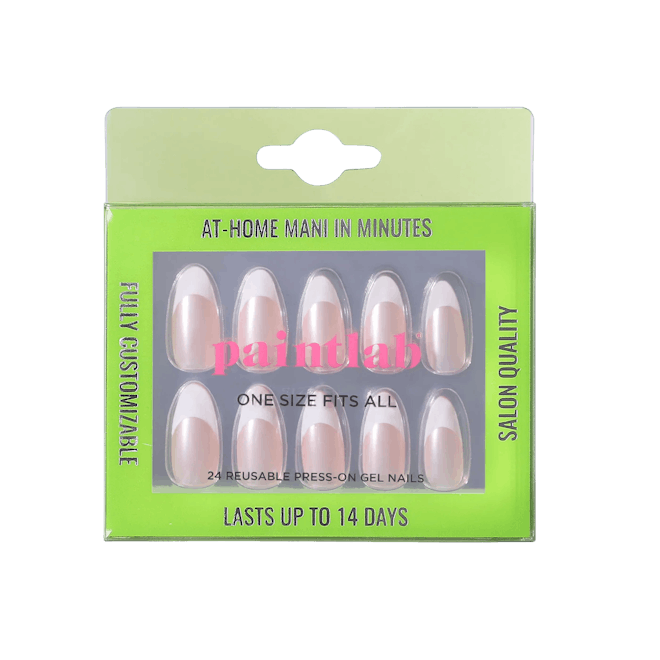 French Chrome Press-on Nails