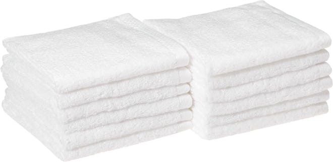 Amazon Basics Cotton Washcloths (12-Pack)
