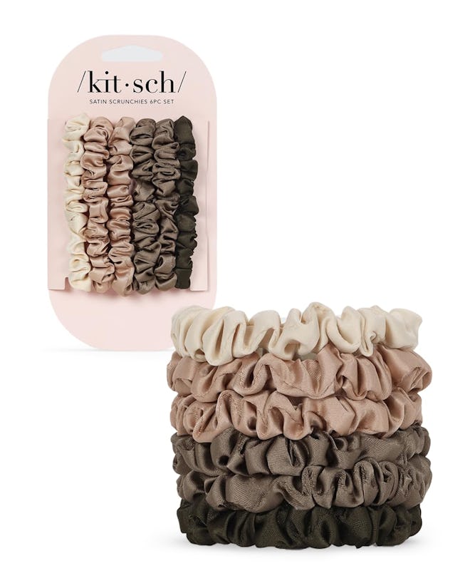 Kitsch Satin Hair Scrunchies (6-Pack)
