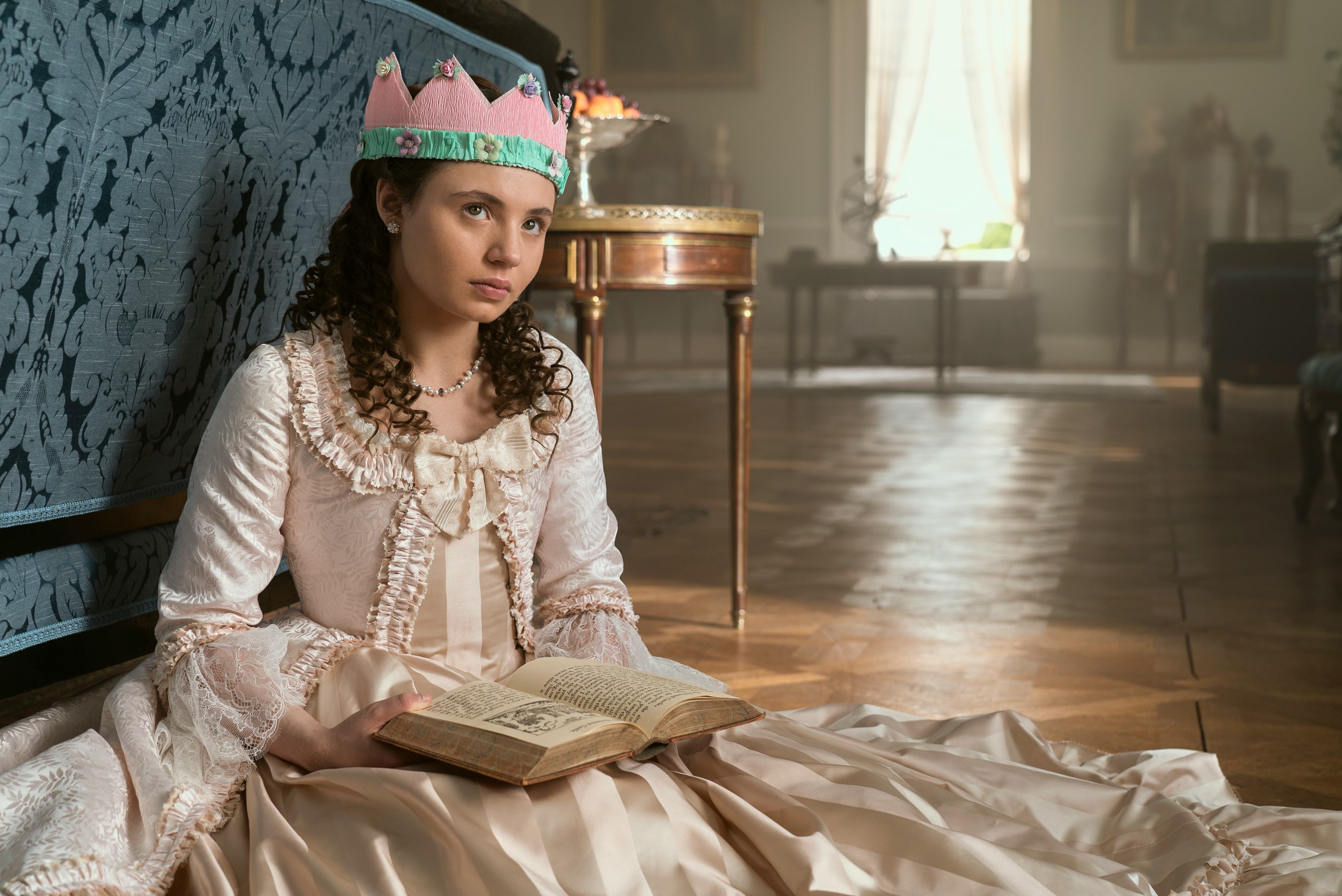 Young Violet Bridgerton on Queen Charlotte. Photo via Netflix