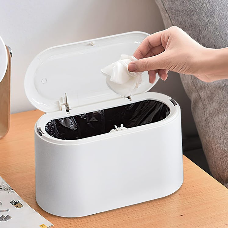 MONGTINGLU Bedside Mini Trash Can