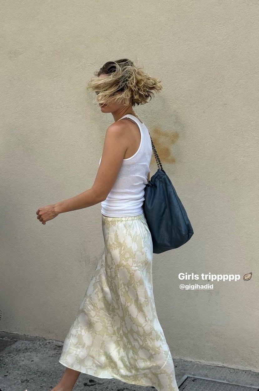 Gigi Hadid Satin Skirt Girl's Trip
