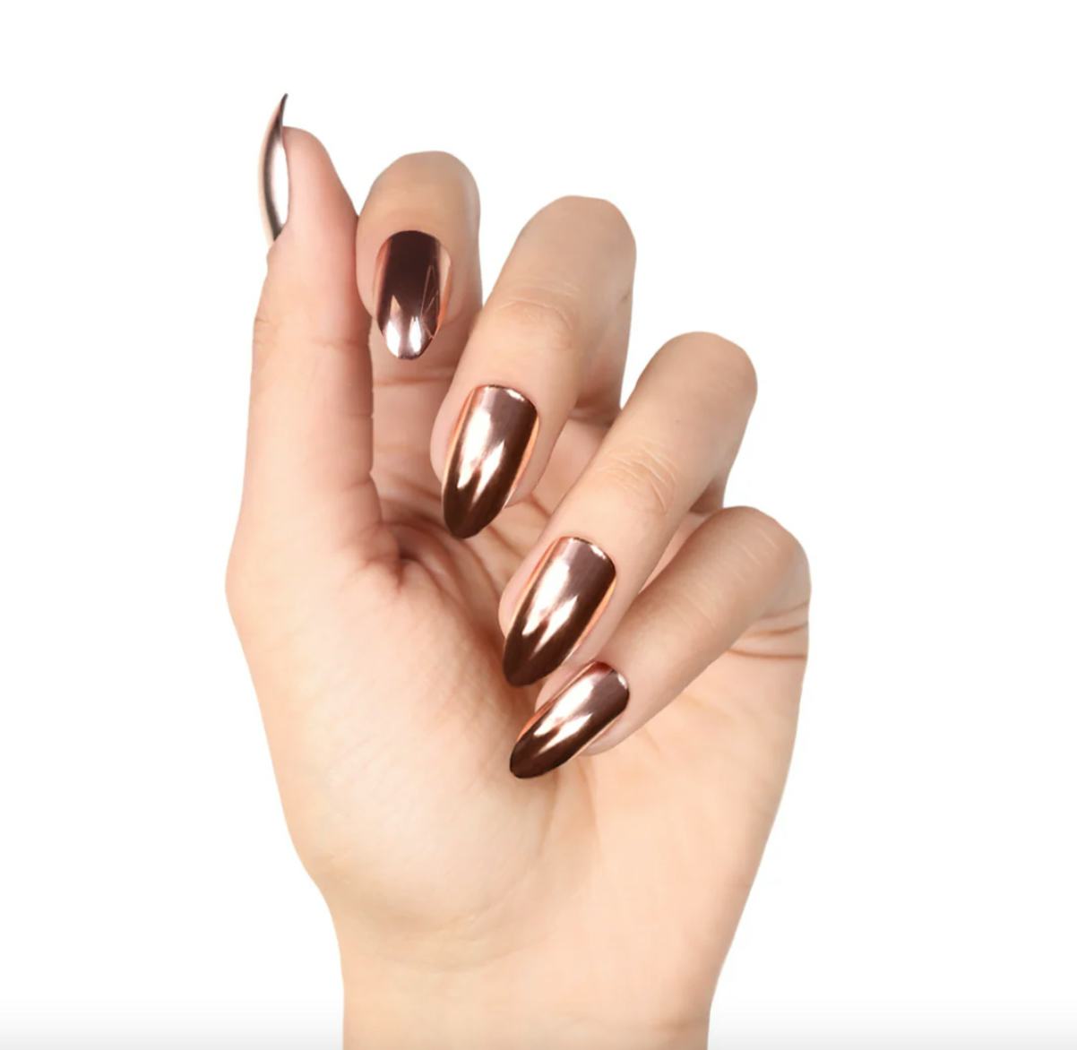 Rose Gold Stiletto Press-On Nails